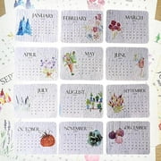 Plantable Seed Calendar 2025, Seed Calendar From January 2025 to December 2025, Modern Seed Desk Calendar Planner with Plantable Growing Plants for Planning, Scheduling and Organization Calendar 2025
